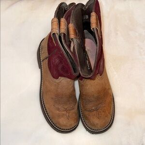 Ariat Women's Heeled Boots - Brown and Burgundy